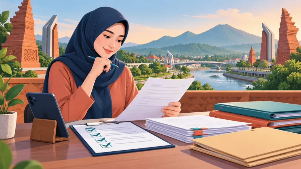 Ilustrasi checklist dokumen untuk persiapan pengambilan obat PRB